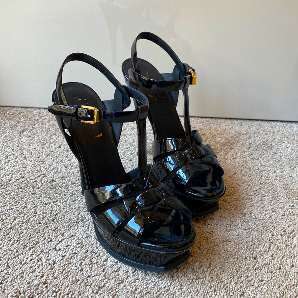 YSL TRIBUTES BLACK PATENT LEATHER